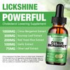 lickshine 2 Pack 3000mg Citrus Bergamot Liquid Drops - High Absorption - Cholesterol Lowering Supplement for Immune Support Anti-Aging, Hight Cholesterol - Soursop Bitters Liquid, 4 Fl Oz