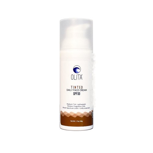 Olita Tinted Daily Face Cream with SPF - Moisturizer Face Cream, Tinted Sunscreen for Face, Lightweight Face Sunscreen - Protects & Hydrates, Streak-Free & Fragrance-Free - 1.7 Oz.