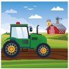 Farm Tractor Paper Napkins for Tractor Birthday Party Supplies Tractor Disposable Paper Farm Tractor Themed Luncheon Paper Napkins Tractor Party Tableware Barnyard or Farm Theme Party Supplies(40 Pcs)