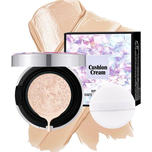 Air Cushion CC Cream Foundation - BB Cream Face Makeup Foundation for Natural Skin Radiant & Moisturizing Skin, Easy Application, Create Long-Lasting & Waterproof Face Makeup (Ivory, 3.21 Ounce)