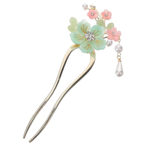 FOMIYES 2pcs Antique Tassel Hairpin Decorative Hairpin Pearl Flower Hair Stick Headpiece for Women Bride Hair Stick Hair Accessories for Bride Hair Sticks for Buns Miss China Hanfu Alloy