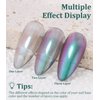 AILALUO Chrome Nail Polish Holographic Glitter Chameleon Nail Polish Shimmer Iridescent Green Blue Nail Art Varnish