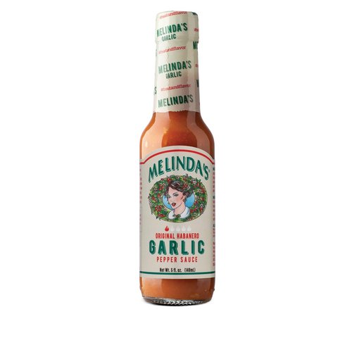 Melinda’s Garlic Habanero Hot Sauce - Gourmet Garlic Hot Sauce - Spicy Garlic Sauce Made with Habanero Peppers, Garlic, Carrots, & Onion - Keto, Kosher, Vegan, Gluten Free Hot Sauce - 5oz, 1 Pack