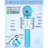 Dodosky Kids Toys Age 5 6 7 8 9 10, Karaoke Microphone for Kids Popular Toys for Girl Boy Age 5-12 Birthday Gifts for Teen Girls Boys Age 5-12 Party Gift for Girl Boy Age 4-12 - Blue