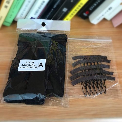 WIGNEE Elastic Band For Wigs With Adjustable Strap Sewing for Wig Making Wig Band For Wig Making elastic band for wig band Steady Secure 12X1 Inch (5 PCS