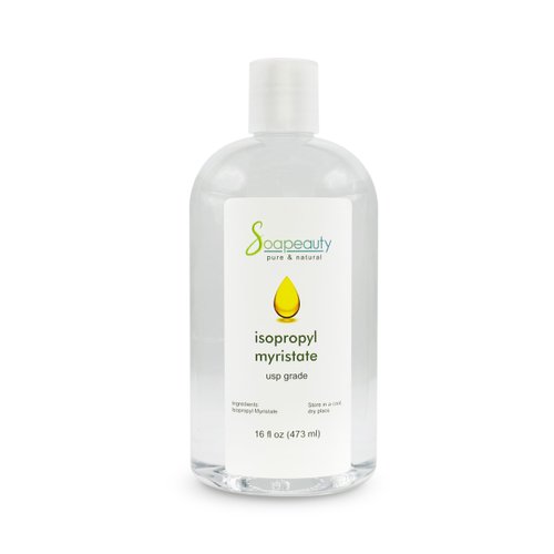 ISOPROPYL MYRISTATE Cosmetic Grade for Soap Making, Fragrances, Shampoo, Creams & Lotion, Makeup & Adhesive Remover, Antiperspirants & Deodorants | 16 fl oz