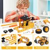 Jixin Xyzhi Sets Metal Assembly Toys Model Excavator Kits STEM Projects Model Car Kits to Build Jixin Xyzhi Birthday Gifts for Kids 8-16 Yellow