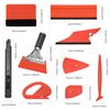 ValueMax Window Tint Kit 10PCS Car Vinyl Wrap Tools Protective Film Installation Set Including Rubber Vinyl Squeegees, Felt Squeegees, Safety Cutter Knife, Utility Knife with Blades