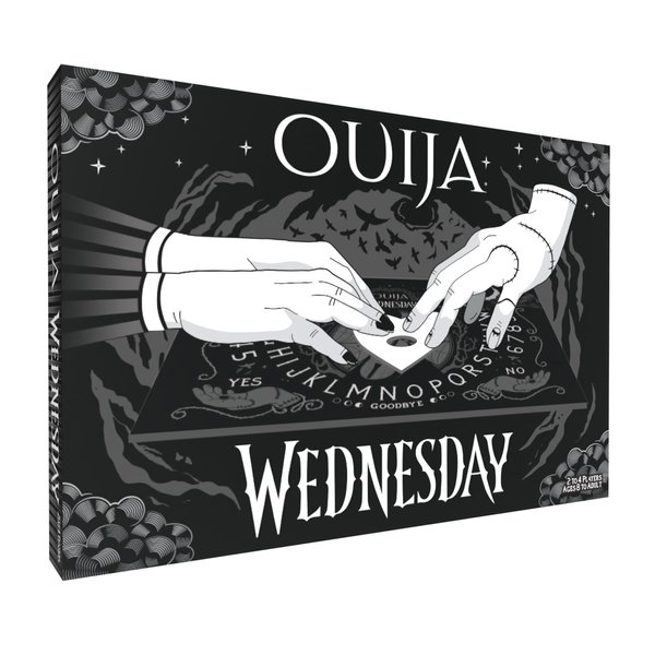 Ouija: Wednesday | Inspired by The Popular Original Series Wednesday | Collectible Classic Ouija Board Game | Officially Licensed Game and Merchandise | Glow in The Dark Board | 2-4 Players, Ages 8+