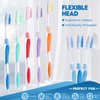 Newtay 50 Pieces Individually Wrapped Toothbrushes Manual Disposable Travel Toothbrush Medium Soft Bristle Tooth Brush Travel Toothbrushes for Hotel, Guest, Adults, Kids, Multi Color
