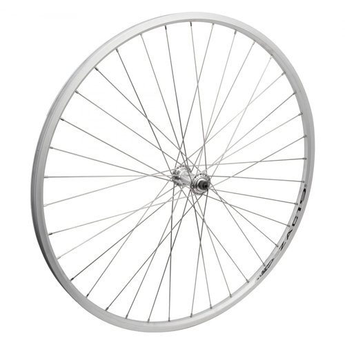 Wheel Master 700c Rear Wheel - Quick-Release, 36H, 8-Speed Cassette Hub, Silver/Silver/Steel