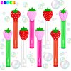 uoyoi Strawberry Party Favors,24Pcs Strawberry Bubble Wands for Kids,Sweet Berry Bubble Wand for Strawberry Birthday Party Supplies,Pinata Baby Shower Goodie Bag Stuffers Gift