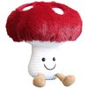 Bestsea Mushroom Plush Cute Mushroom Plushie Stuffed Animals Pillow Home Decor Kids Gift Red Mushroom Pillows Plush 7.8 Inches