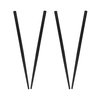 2 Sets of Wooden Hair Sticks Chopsticks for Women - Black & Black