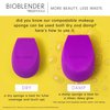 EcoTools Bioblender Makeup Sponge, Compostable Makeup Blending Sponge, Eco-Friendly, For Liquid & Cream Foundation, Base Makeup Coverage, Cruelty Free, Latex Free & Vegan, Purple, 1 Count