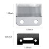 Anrom Professional 2-hole Clipper Blade Flat-tooth Powder Metallurgy Blades Set Replacement Blade for Wahl Senior Magic Clip Reflections Senior Clippers