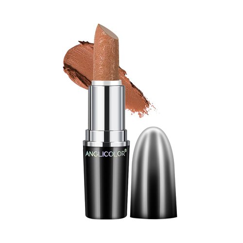 BLMBAY Silk Finish Lipstick, Long Lasting Waterproof 24 Hours Hydrating Rich Buildable Lip Color (#10 SAHARA GOLD)