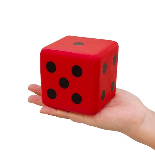 funnysquee 3.1 Inches Foam Dice Toy: A Fun-Filled, Kawaii Dices Educational Toy for Kid Board Game and Learning Sessions (Fortunate Red)