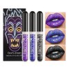 GHFCZOO Devil's Dream Matte Lip Gloss Set, 3 Pieces, Purple, Blue, Black