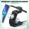 AWUKOMSN Wireless Charger Charging Station Magnetic 3 in 1 Charging Station for Apple Multiple Devices Wireless Charging Stand for Apple-15/14 Pro Max,iWatch Ultra/8/se/7/6/5/4/3/2, AirPods2/Pro,Black