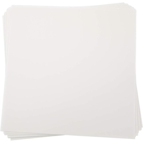 Paper Junkie 100 Sheets Translucent Vellum Paper for Invitations, Crafts, Tracing, 93 GSM (White, 12x12")