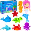 MOMOTOYS Sewing Kit for Kids, Fun & Educational Mermaid and Sealife Sew Craft Set for Boys and Girls Ages 8-12, Complete Beginner Sewing Kit with Felt Plushie for Creative DIY Projects