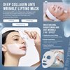 5-Pack Deep Collagen Face Mask, Bio-Collagen Hydrating Facial Mask for Women Skin Care, Anti-Wrinkle Overnight Korean Sheet Mask with Low Molecular Weight for Lifting,Firming & Moisturizing, 28g x 4ea