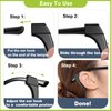 SMARTTOP Anti-Slip Eyeglass Ear Grips Hook Comfortable Silicone Elastic Eyeglasses Temple Tips Sleeve Retainer-For Eyewear Sunglasses Spectacles Glasses,Sports Eyeglasses 14 Pairs (Black)