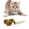 Glaciart One Catnip Joint & Buds Cat Toy Set | Cat Crack for Funny Cats, Stimulating Cat Toys for Boredom, Exercise & Play | Filled w/Organic Catnip to Excite/Calm Kitty | Organic Idea