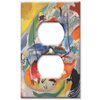 Art Plates - Outlet Cover Switch Plate - Kandinsky: Sea Battle - (Made in USA)