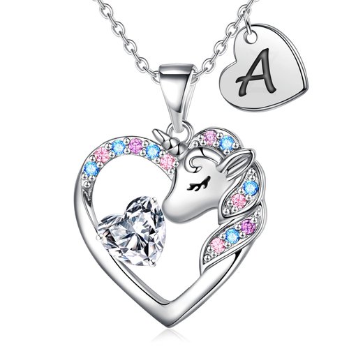 IEFRICH Unicorn Gifts - Unicorn Toys Birthday Decorations Unicorn Gifts for Girls Age 6-8 Unicorn Necklace for Girls Toys Christmas Gifts for Girls Toys Doll Jewelry A Necklaces Birthday Gifts