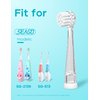 Seago Baby/Kids Electric Toothbrush Replacement Heads SG-849 for 513 - Pack of 4 (025+037)…
