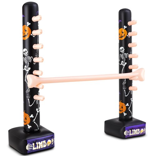 Threan Halloween Party Games Inflatable Limbo Game for Adults Easy Spooky Limbo Carnival Game Enhance Family Bonding for Indoor Outdoor Birthday Halloween Party Games Picnic Pool