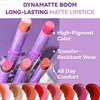 Easilydays Glitter Matte Lipstick, 2 In 1 Two Tone Waterproof Lip Gloss, Sparkling High Pigment Longlasting Smudgeproof Non-Stick Cup Lipstick, Shimmer Lip Blam for Women Girl Christmas Makeup (#01)