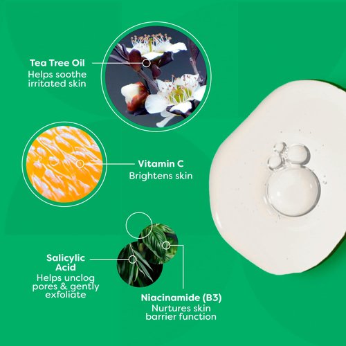 TruSkin Tea Tree Oil for Face - Acne Serum - Unclog Pores, Soothe Breakouts - Blemish Spot Treatment for Smooth, Glowing Skin - Tea Tree Oil for Skin + Salicylic Acid, Niacinamide & Retinol - 1 fl oz