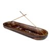 raajsee Wooden Brown Incense Holder -Incense Burner Holder –Ash Catcher - Incense Stick Holder - Meditation & Yoga - Great Gift for Any Occasion Size 11x4 inch