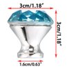 BTSKY 10 Pack 30mm/1.18 inch Drawer Knobs Diamond Shaped Crystal Glass Crystal Cabinet Knobs Crystal Drawer Pull Handles Aqua Blue for Kitchen, Bathroom Cabinet, Dresser and Cupboard