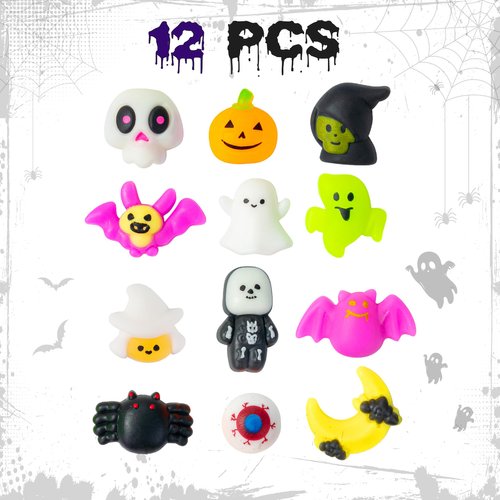 Mr. Pen- Halloween Squishy Toys, 12 pcs, Halloween Squishies, Halloween Toy, Mini Squishies, Halloween Party Favors, Halloween Toys, Squishies Toys, Squishies for Kids, Squishy Toys for Kids