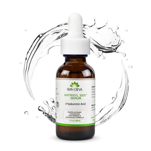 SKIN DEVA 1 fl oz Matrixyl 3000 with Hyaluronic Acid Serum Peptides Serum For Face Hydration with Hyaluronic Acid Stimulates Collagen Repair Mechanisms Lightweight Anti Aging Moisturizer