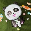 8 Pieces Panda Balloons Cartoon Panda Shaped Foil Balloons Zoo Animal Balloons Panda Party Supplies Happy Birthday Panda Balloons for Kids Jungle Animals Theme Birthday Party Decors