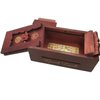 Good Luck Puzzle Box Secret - Money and Gift Card Holder in a Wooden Magic Trick Lock with Hidden Compartment Piggy Bank Brain Teaser Game