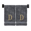 Monogrammed Hand Towels - Set of 2 - Genuine Turkish Hand Towels - Choose Any Letter - Choose Towel and Thread Color - Embroidered Modern Monogram - Personalized Towels - Monogrammed Towels