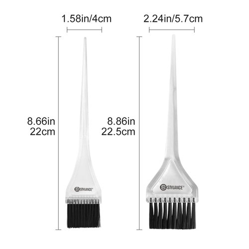 STYLANCE 4Pcs Professional Salon Hair Coloring Dyeing Kit, Hair Dye Color Brush, Mixing Bowl, Measuring Cup,Hair Dye Coloring Kit, Hair Coloring Bleaching, Hair Dye Tools for DIY Salon