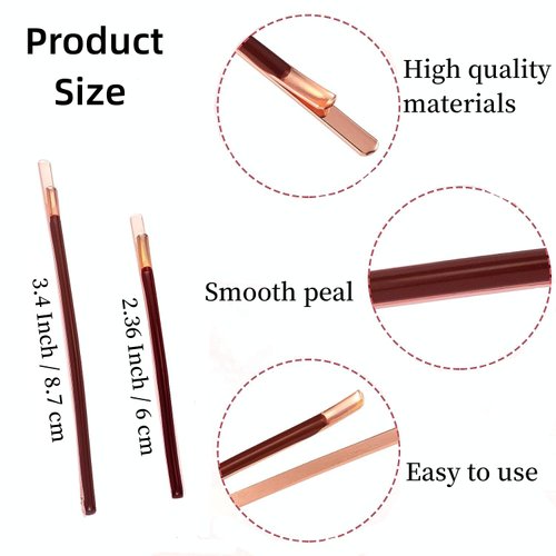 Jumbo Bobby Pins Metal Hair Pins Textention Hair Clips for Hair Decoration, 10pcs (5 long and 5 short) (Brown)