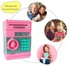 HKHDICL Piggy Bank Toys for Kids Girls Aged 6 7 8 9 10,ATM Cash Coin Electronic Money Bank Password Saving Box for Kids Girls Toys Age 6-10,Birthday Toys for 8-10 Age Girls Kids (Pink)