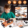 Jixin Xyzhi Building Sets Stem Assembly Metal 3-D Puzzle Off-Road Model Car Building Kit Construction Set Toys Parent-Child Interaction Play Sets Gifts for Kids Age 8-16 Orange…
