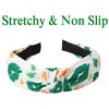 Budsmile St. Patrick’s Day Headbands for Women Girls Teens Green Shamrock Leprechaun Hat Hairbands Rainbow Lips Elastic Yoga Party Head Wrap