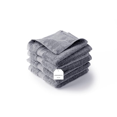 Homewarmth Co. Luxury Face Towels Set of 4 | 100% Combed Cotton, 700 GSM | Luxury Hotel and Spa Collection | Superior Absorbency & Durable Softness