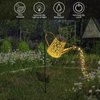 Solar Watering Can Fairy Lights Outdoor Garden Decor, Waterproof Yard Art Hanging Lanterns Patio Lawn Ornaments Front Porch Decorative Outside, Mothers Day Birthday Gifts for Mom Grandma Women