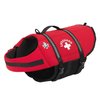 Paws Aboard Dog Life Jacket - Keep Your Canine Safe with a Neoprene Life Vest - Designer Life Jackets - Perfect for Swimming and Boating - Red, Small